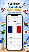 Flags Ink: Flag Quiz & Color screenshot