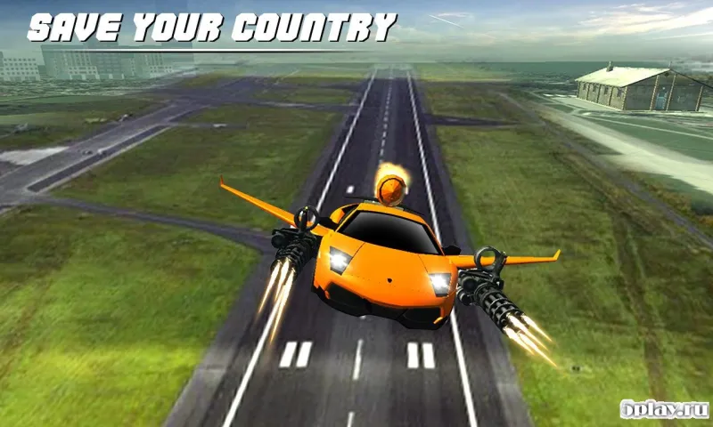 Flying Car Shooting Battle Adventure War Simulator screenshot 2