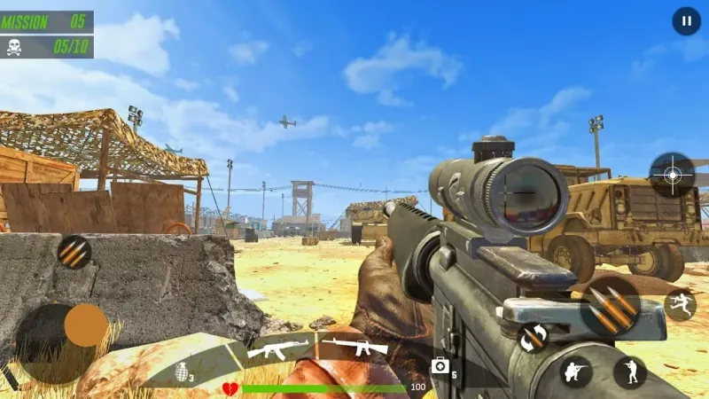 FPS Legend Fire: Gun strike Стрельба на поле боя 1.5 screenshot 4