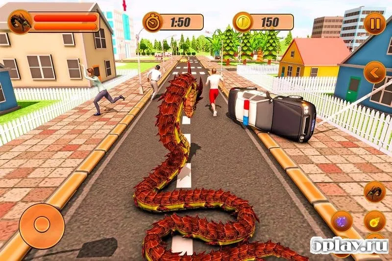 Furious Anaconda Dragon Snake City Rampage screenshot 1