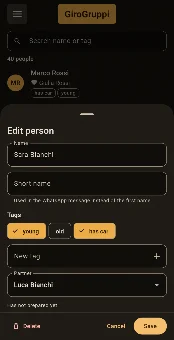 GiroGruppi: Group Maker screenshot