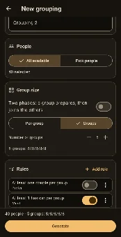 GiroGruppi: Group Maker screenshot