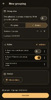 GiroGruppi: Group Maker screenshot