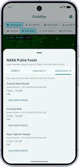 GodsEye: Earth Intelligence screenshot