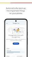Google One screenshot
