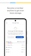 Google One screenshot