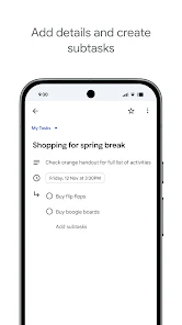 Google Tasks screenshot