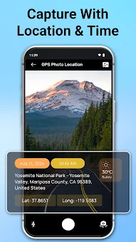 GPS Camera with Time Stamp screenshot