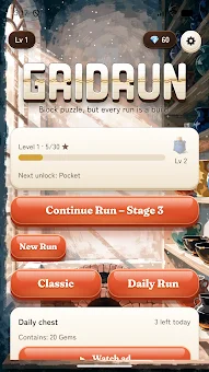 GRIDRUN: Block Puzzle Runs screenshot