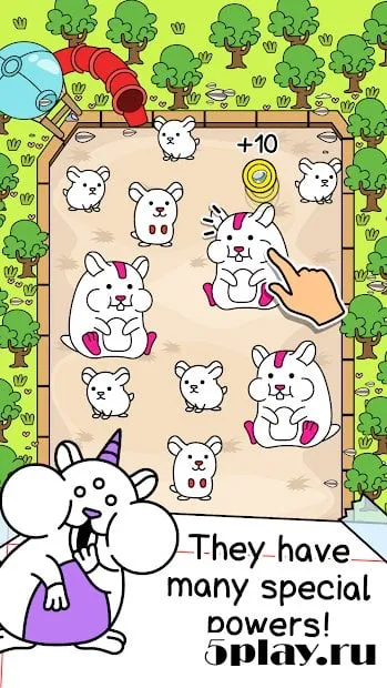Hamster Evolution - Merge and Create Cute Mice! screenshot 1