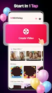 Happy Birthday Video Maker screenshot