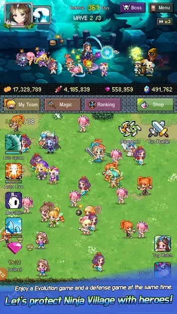 Hero Evolution 2 : Ninja Girls 2.4.2 screenshot 2