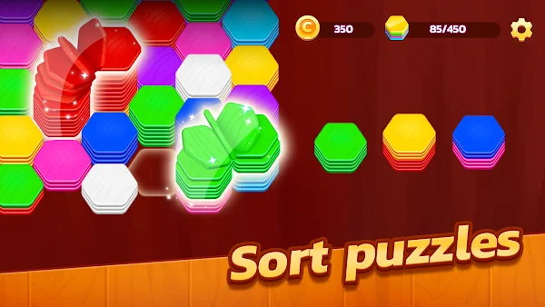 Hexa Stack: Puzzle de Couleurs screenshot