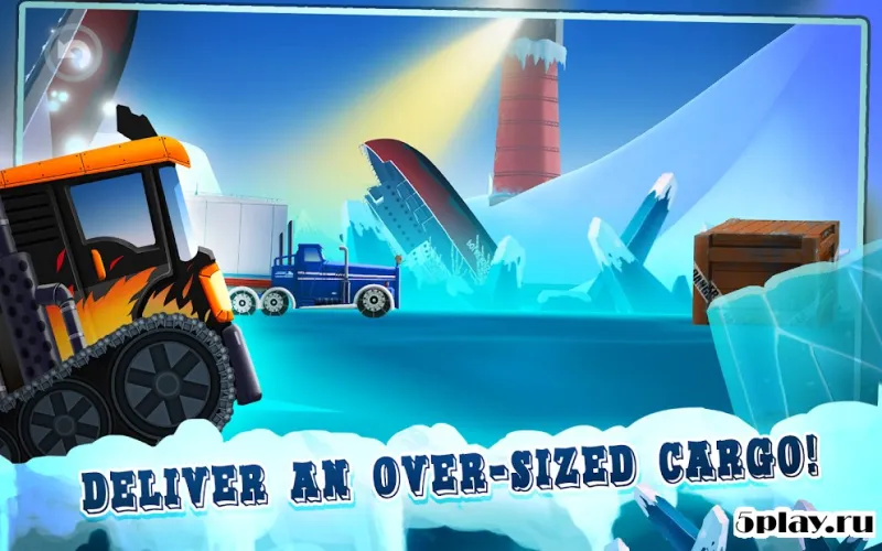Ice Road Truck Driving Race screenshot 1