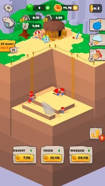Idle Archeology Tycoon 1.5 screenshot 1