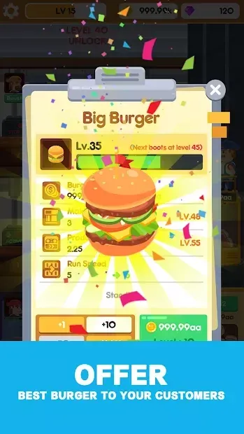 Idle Burger Factory - Tycoon Empire Game screenshot 2