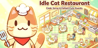 Idle Cat Restaurant Tycoon screenshot
