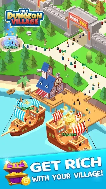 Idle Dungeon Village - Adventurer Village 1.3.0 screenshot 2