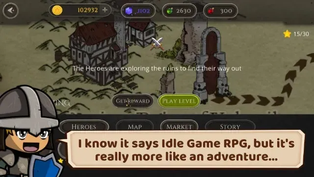 Idle Grail Quest - Adventure RPG 1.2 screenshot 1