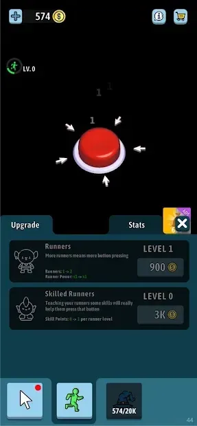 Idle Green Button 2.0.4 screenshot 2