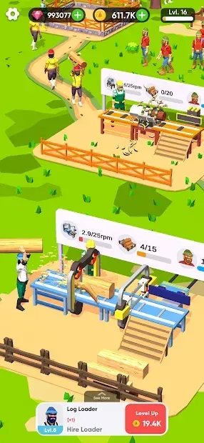 Idle Lumber Mill 1.6 screenshot 3