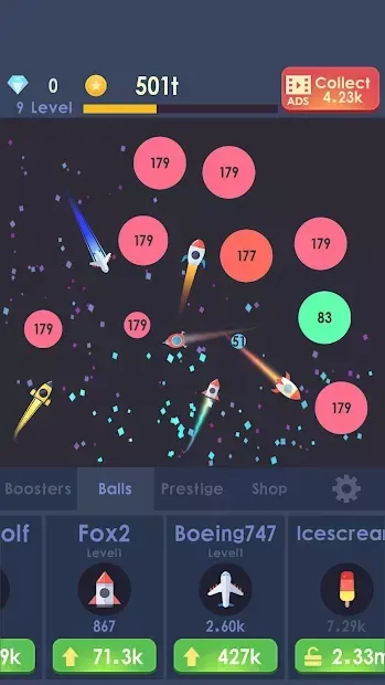 Idle Rocket - Aircraft Evolution & Space Battle 1.1.11 screenshot 4