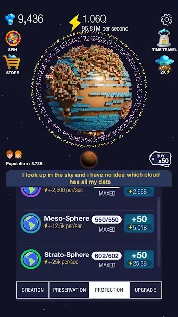 Idle World ! 4.6.1 screenshot 4