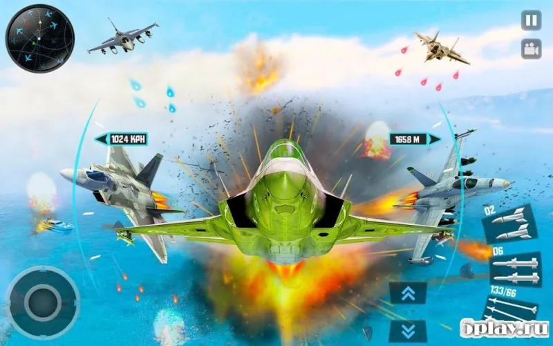 Jet Fighter Plane 3D - Air Sky Fighter Sim 2017 screenshot 1
