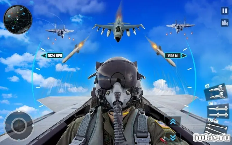 Jet Fighter Plane 3D - Air Sky Fighter Sim 2017 screenshot 2