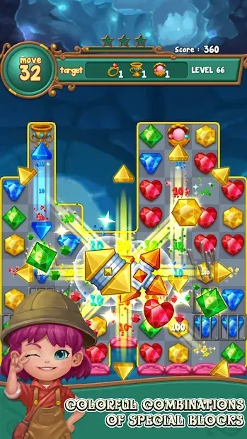 Jewels fantasy: match 3 puzzle screenshot 1
