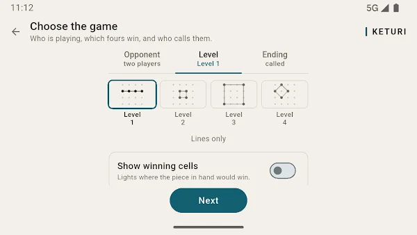 Keturi screenshot