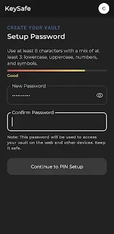 KeySafe - A Digital Vault screenshot