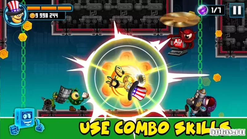 Kick the Man - бесплатный платформер экшн 1.2.2 screenshot 2