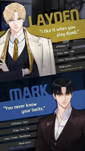 Killing Kiss : BL story game 1.5.2 screenshot 1