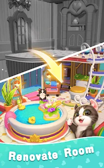 Kitten Match 3D screenshot