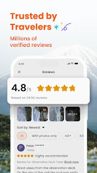 Klook screenshot