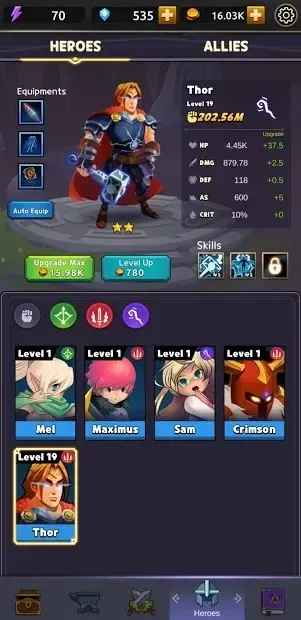 Knight War 2: Idle Defense 0.9.16 screenshot 3