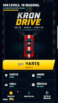 Kron Drive: Retro Car Racer screenshot