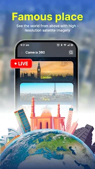 Live Cam Earth Map - GPS Cam screenshot