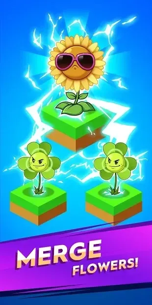 Merge Flowers vs. Zombies screenshot 1