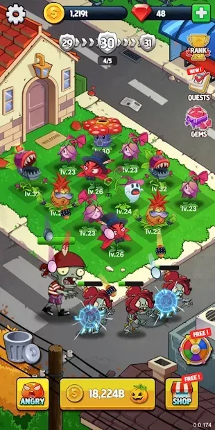 Merge Flowers vs. Zombies screenshot 4