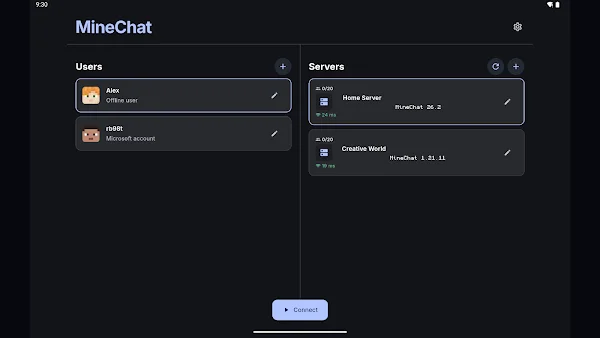 MineChat screenshot