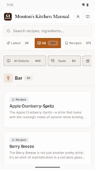 Mouton's Kitchen Manual screenshot