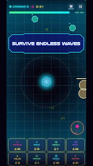 Neon Core - Idle Tower Defense screenshot