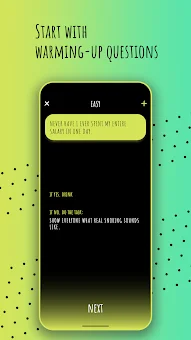 Never or Ever. Party game screenshot