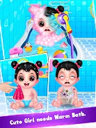 Newborn girl babysitter care screenshot