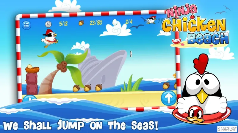 Ninja Chicken Beach screenshot 3