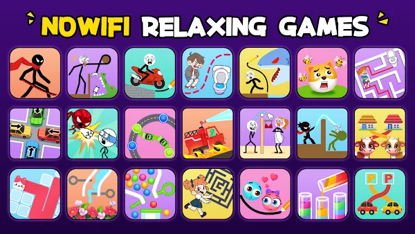 NoWiFi - Relaxing Arcade Games screenshot