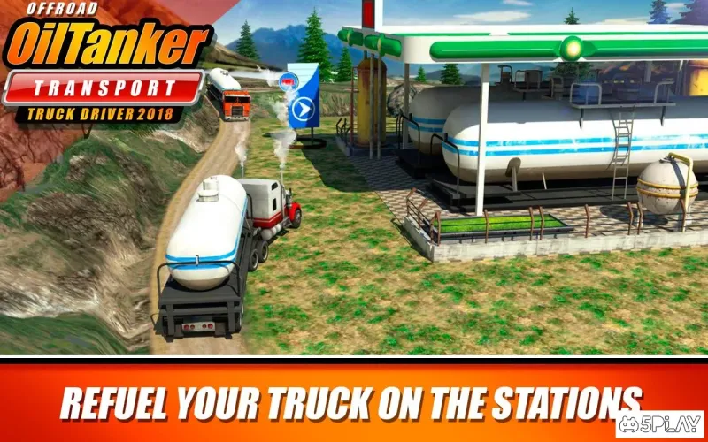 Offroad Oil Tanker Transport Truck Driver 2018 screenshot 2