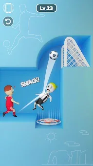 One Shot Soccer: Swipe & Score screenshot